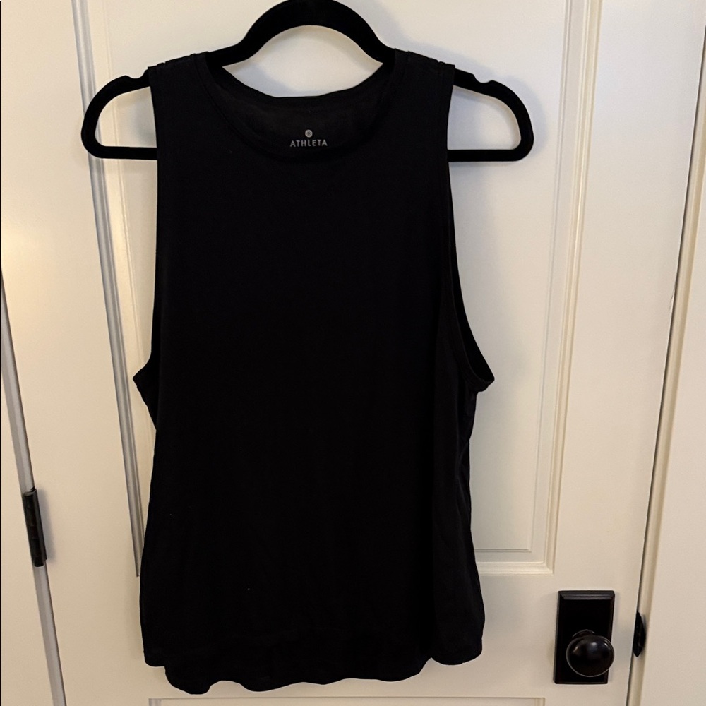 Athleta small Classic double layer Black Tank Top